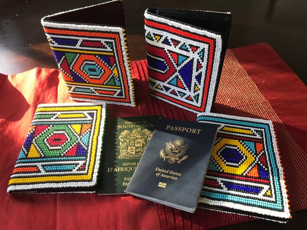 Enza Beaded Passport Holder